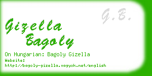 gizella bagoly business card